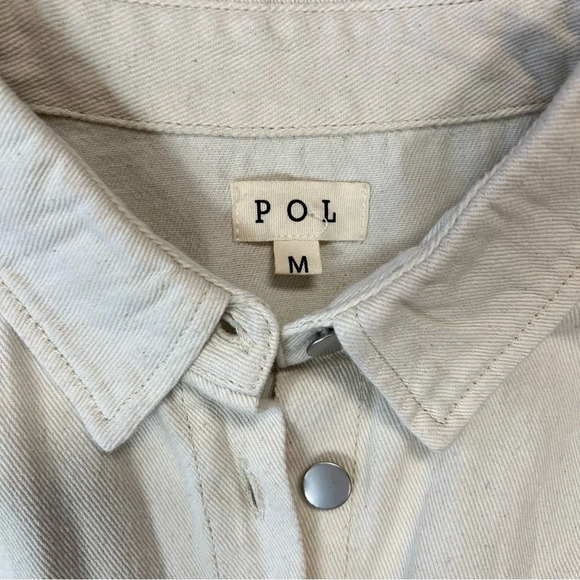 POL Rhodes Shacket Cream Camo SZ MED - Picture 4 of 7